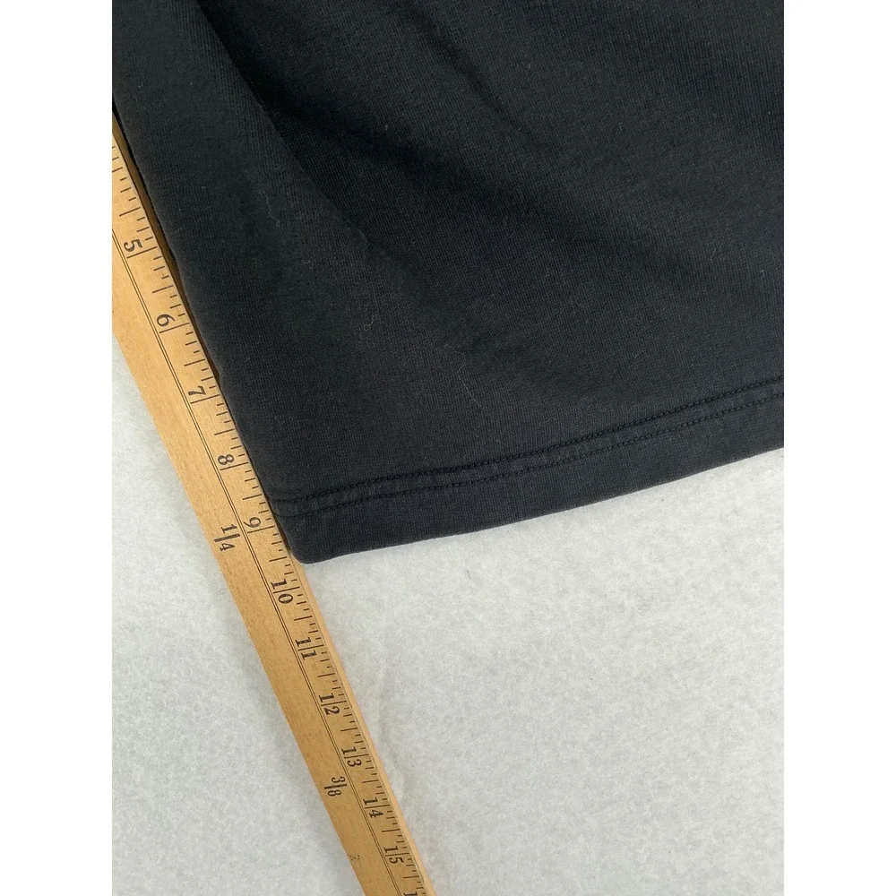 Nike Sweat Shorts Mens Medium Black Cotton Athletic Swoosh 679581-010